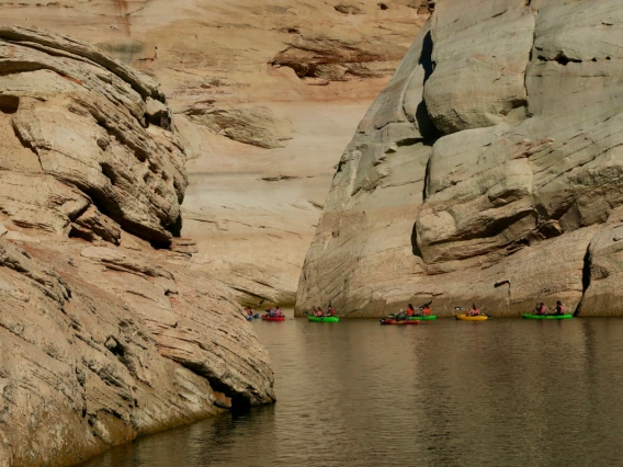 Gilles Boyer - Canoes on Lake Powell - 2019