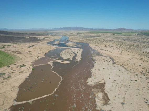 Oatman Farms - Severe Flooding on Farm, Gila Bend, AZ 