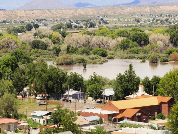 Becky Rapier - Town Underwater, Duncan, AZ, 2022