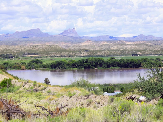 Becky Rapier - Farmers Field Covered in Water, Duncan, AZ, 2022