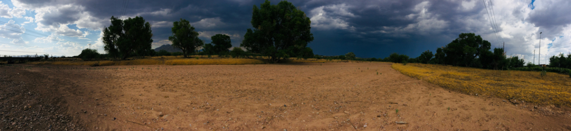 Olga Hart - Monsoon Along The Santa Cruz River 2018 Rio Rico