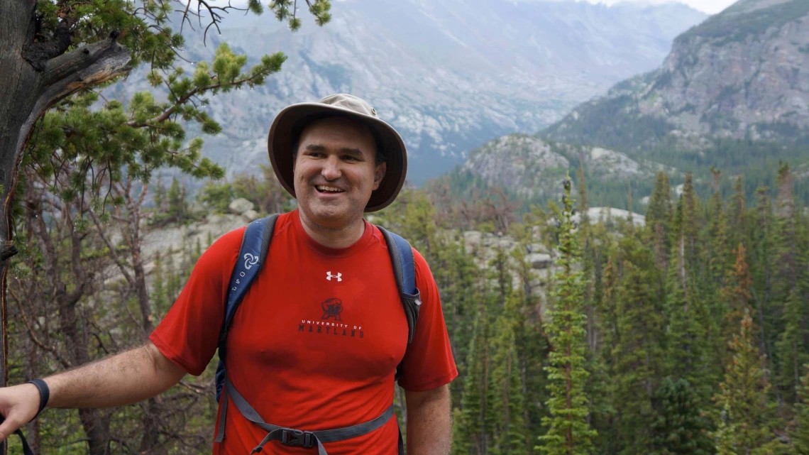 photo of tom meixner hiking