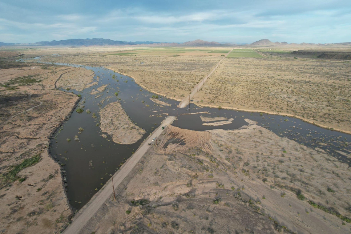 Oatman Farms - Severe Flooding on Farm, Gila Bend, AZ