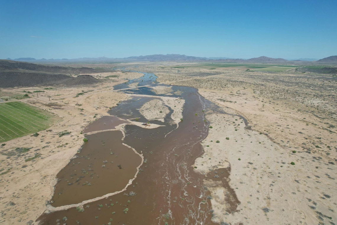 Oatman Farms - Severe Flooding on Farm, Gila Bend, AZ 