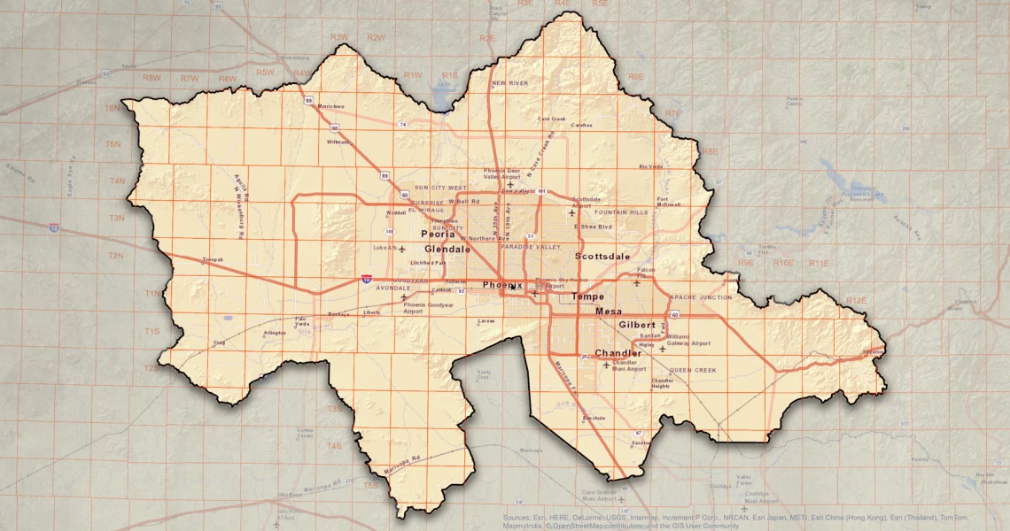 Map of Phoenix AMA