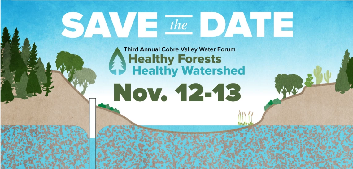 Banner, Cobre Valley Water Forum: Healthy Forests, Healthy Watershed Third Annual Banner, Cobre Valley Water Forum: Healthy Forests, Healthy Watershed