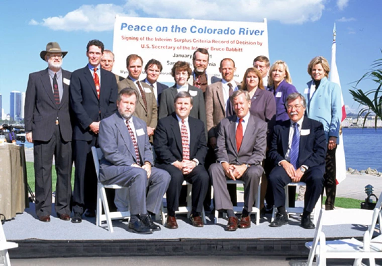 group photo "peace on the colorado river"