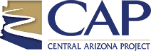 central arizona project logo - az silhouette with river running through it