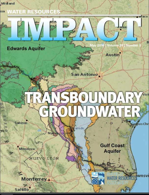 journal cover and title "transboudary groundwater"