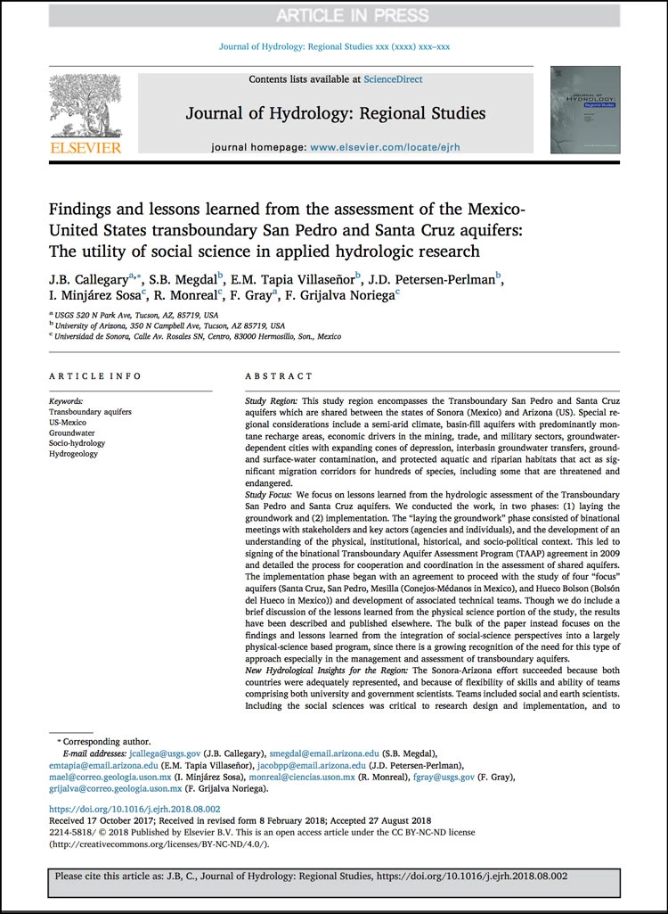 journal hydrology cover with logo