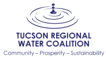 Tucson Regional Water Coalition  logo - graphic with drop forming concentric circles