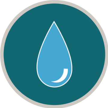 icon with water drop