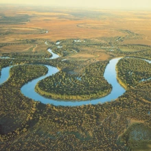 photo of snaking river